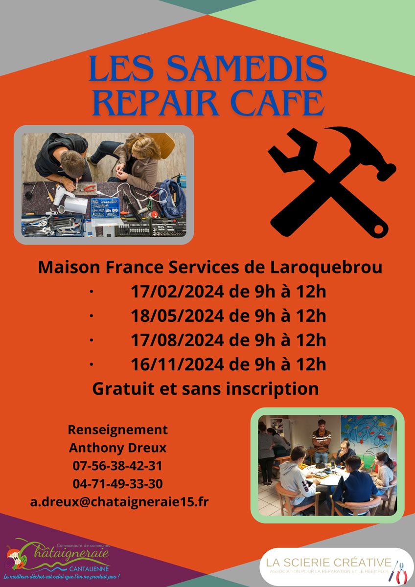 Atelier repair café 2024 - LAROQUEBROU
